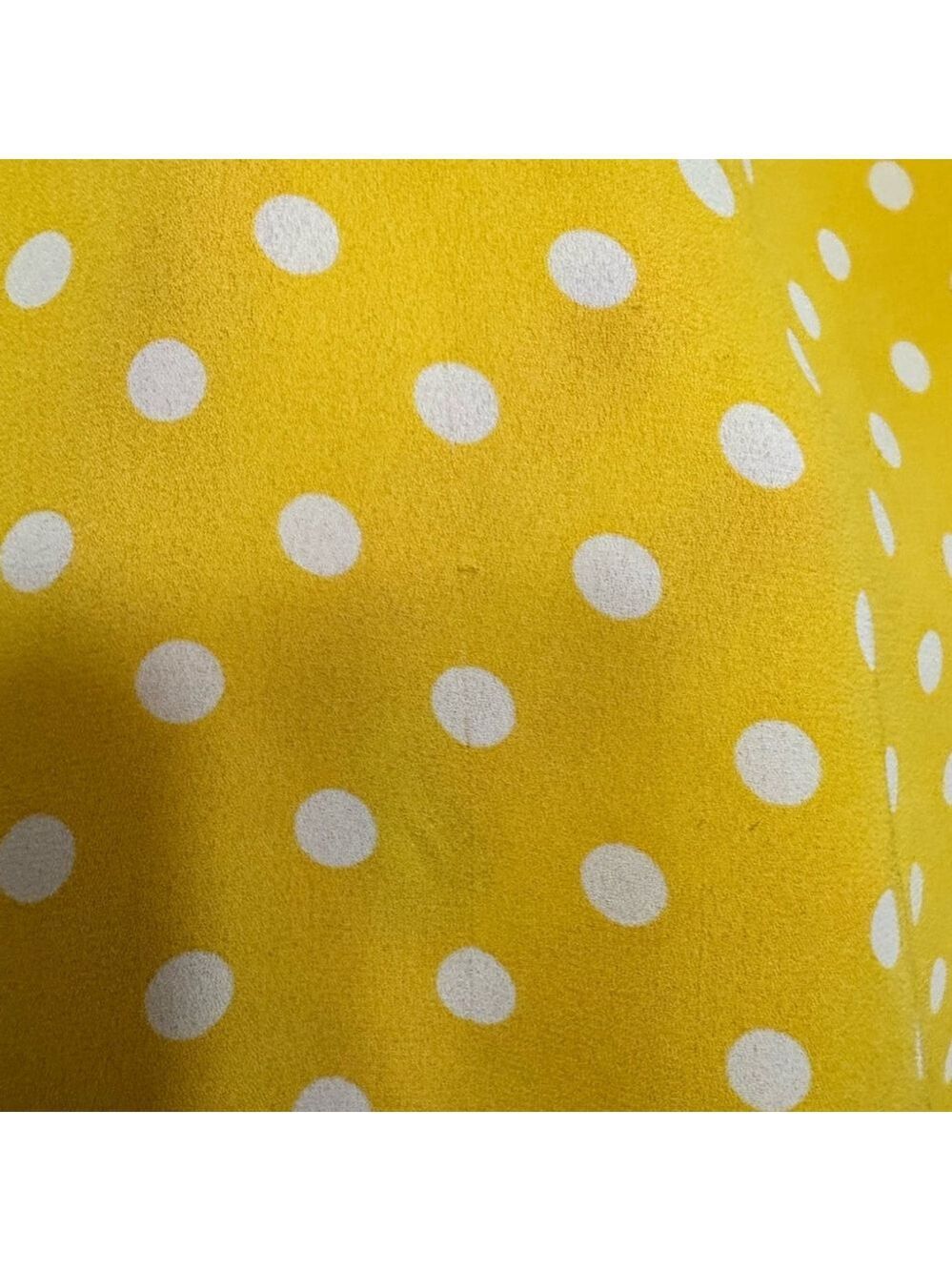 Pleione Yellow White Polka Dot Tank Top Women’s Small High Low Hem Preppy Retro - Picture 8 of 12